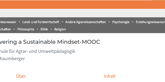 New MOOC course: Learn to develop a sustainable mindset